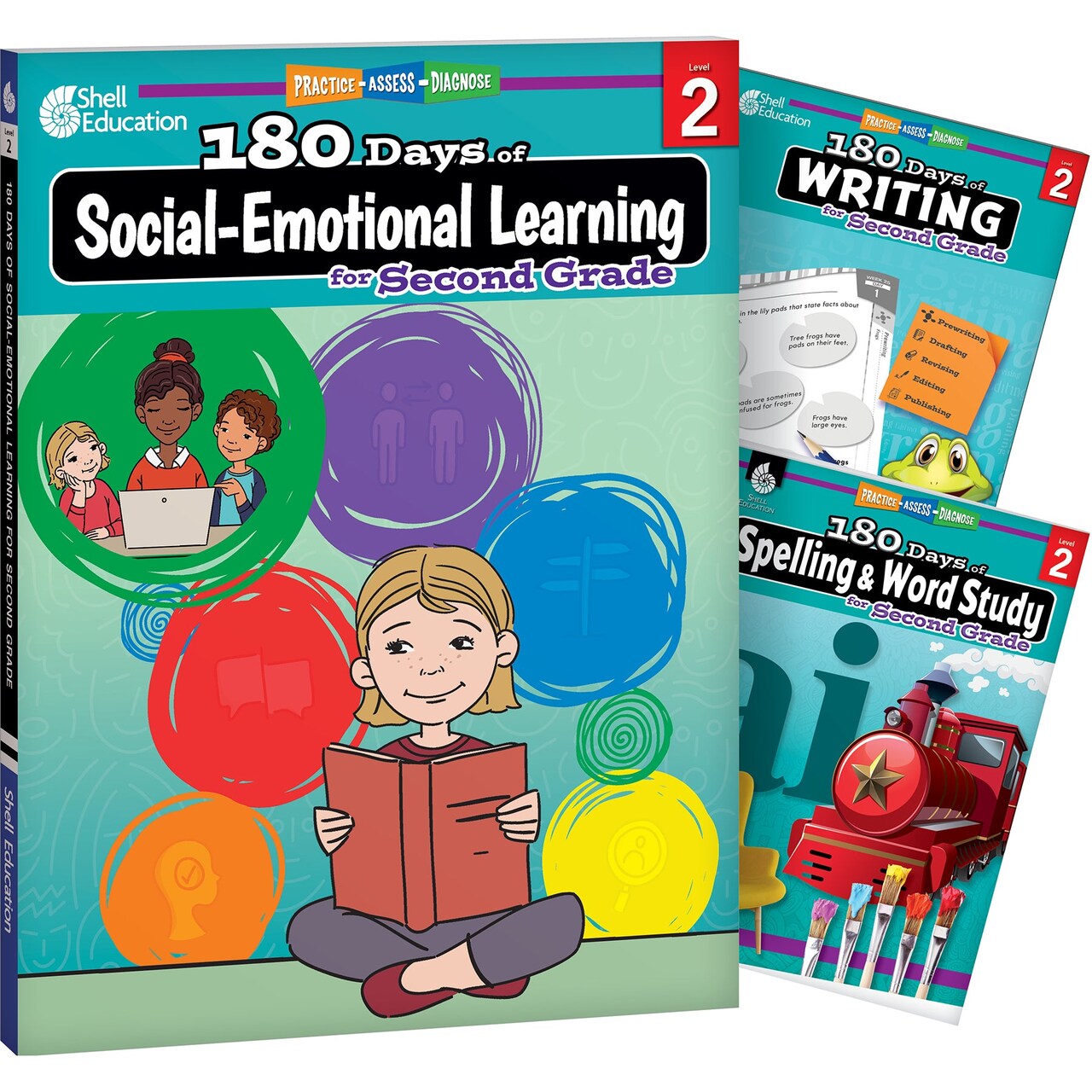 180 Days Books: Social-Emotional Learning, Writing, & Spelling for